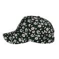 thumbnail image 5 of Daiia Daisies Flowers print Baseball Cap Men Women Golf Dad Hat Adjustable Original Classic Low Profile Hat Unconstructed Plain Cap, 5 of 9