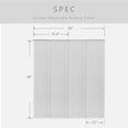 thumbnail image 5 of GoDear Design Adjustable Sliding Panel Track Blind 45.8"- 86" W x 96" H, Vertical Blinds, Semi-sheer, Zipper, 5 of 11