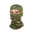 thumbnail image 2 of JFGHDG Camouflage Balaclava Face Mask Breathable Lightweight Tactical Ski Mask UV Protection Neck Gaiter for Cycling Hunting Motorcycle Outdoor Sports Red One Size, 2 of 3