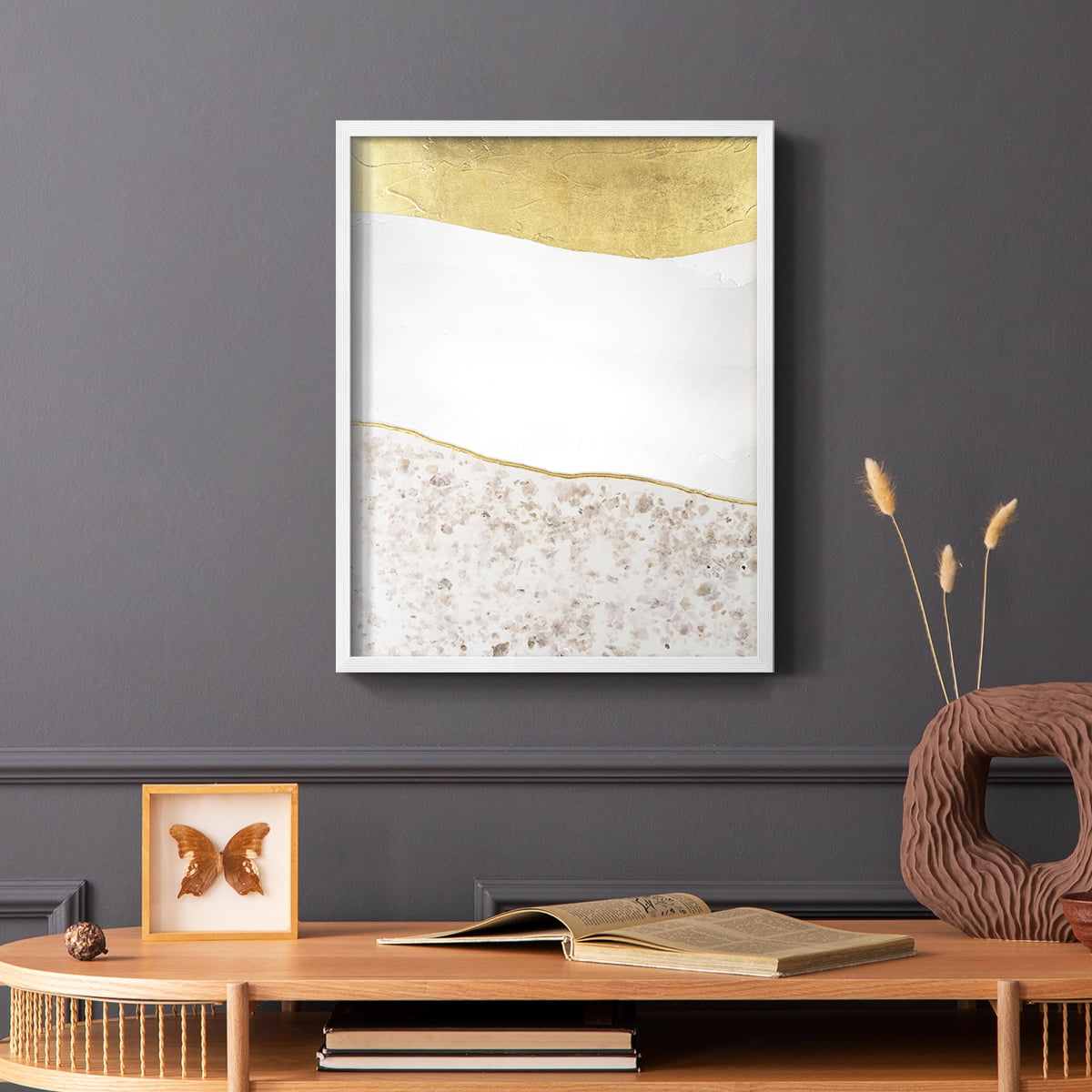 Whitestone I Framed Print in White Solid Wood 11 x 14 Framed Print