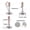 3/8-16 Kits-8 Sets, variant on Furniture Levelers Swivel Feet Angle Height Adjustable 3/8-16 Kits-8 Sets