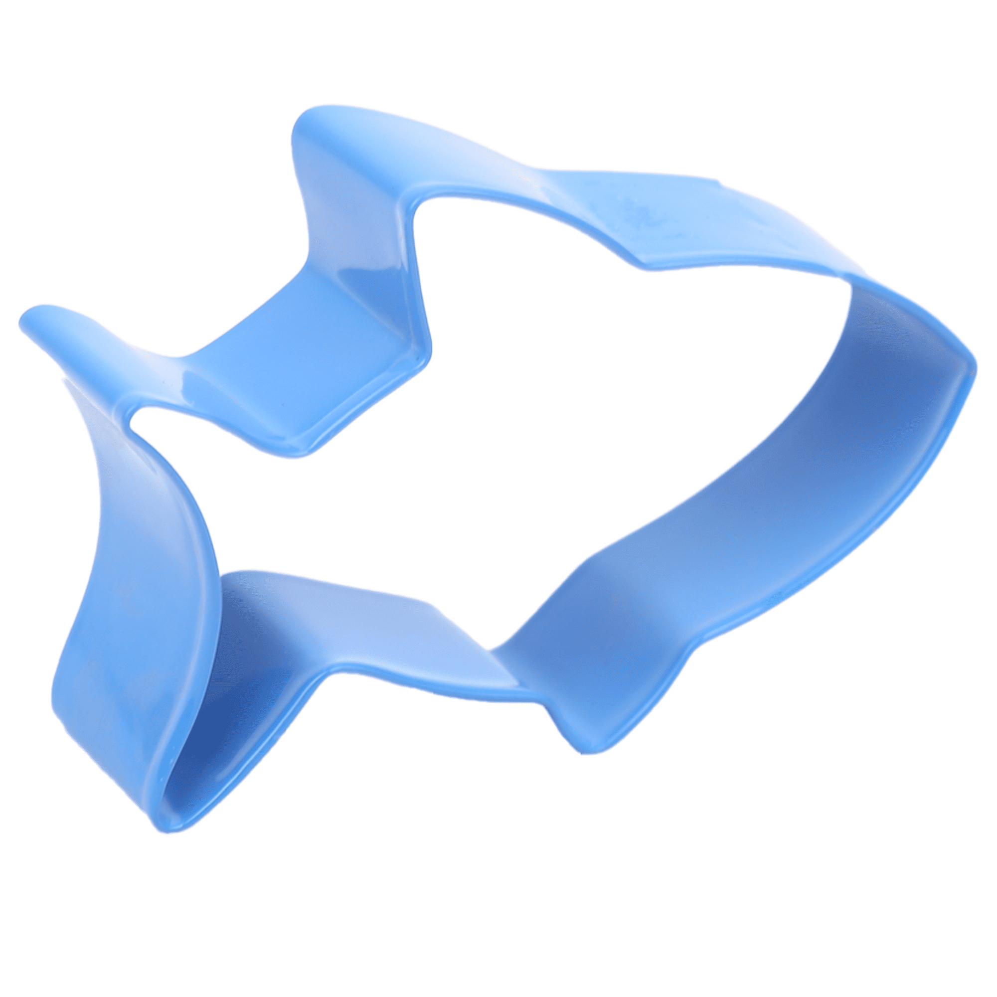 Shark Cookie Cutter, Blue, Stainless Steel, Double Side, Baking, Way to Celebrate
