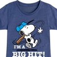 thumbnail image 3 of Peanuts - I'm A Big Hit - Toddler and Youth Girls Short Sleeve T-Shirt, 3 of 6