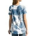 thumbnail image 5 of Mengpipi Blouses for Women Casual Crew Neck Short Sleeve Tunic Tops, Multi 01-M(US 8-10), 5 of 8