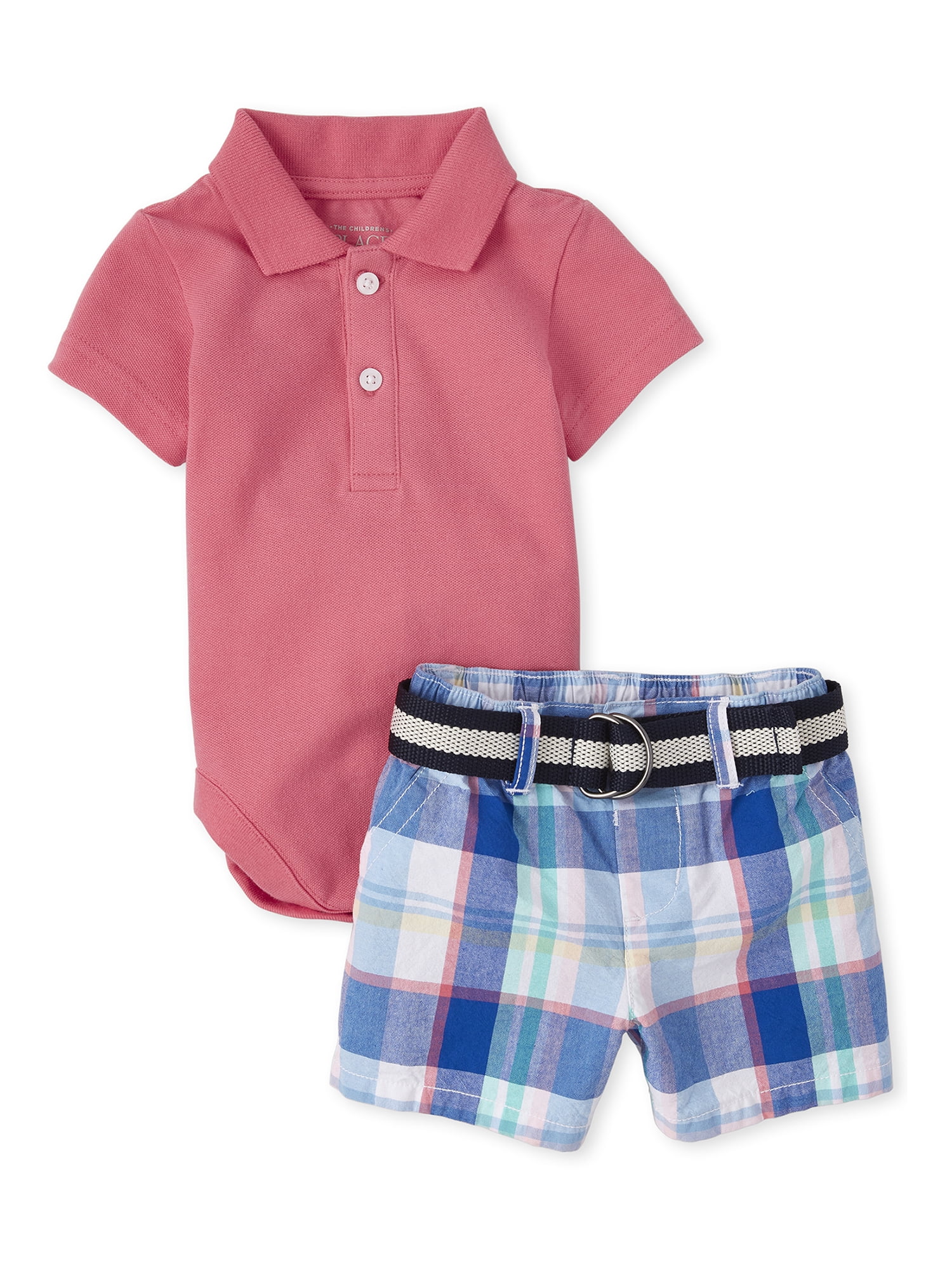 Baby Boys Short Sleeve Polo Set