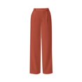thumbnail image 7 of DJDLJWCJ Business Pants for Women Straight Leg High Waist Work Trousers Solid Color Stretchy Suit Pants Watermelon Red Size M, 7 of 7
