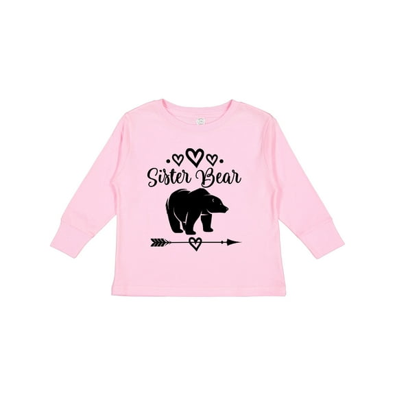 Inktastic Sister Bear Native Arrow Girls Long Sleeve Toddler T-Shirt