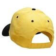 thumbnail image 3 of Dachshund Dog Patched Two Tone Cotton Twill Low Profile Strap Cap - Black Yellow OSFM, 3 of 5