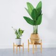 thumbnail image 4 of Irfora Soporte de plantas Jardín de flores Planta en maceta Estante de madera de bambú Estante de plantación de interior al aire libre Decoración de oficina en casa Soporte de flores simple Medio Irfora Estante, 4 of 7