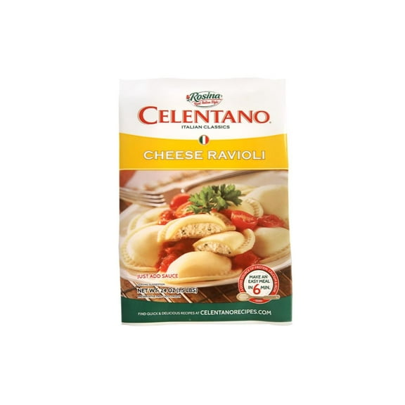 Celentano Rosina Food Cheese Ravioli Round Pasta 24oz (PACK OF 12)