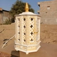 thumbnail image 3 of wood Temple white with Embossed and LED Light on the Back side, 3 of 7