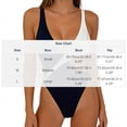 thumbnail image 2 of BSDJILFG Black and White Swimsuits for Women One-Piece Monokini Bathing Suit Criss Cross V-Neck Slimming Beachwear Vacation, 2 of 6