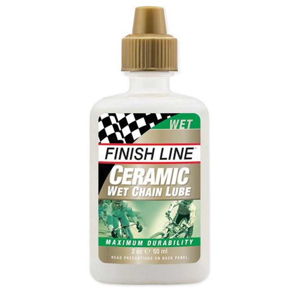 Finish Line Ceramic Wet Bicycle Lube, 2oz Drip