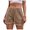 Brown#denim shorts women, variant on nerohusy Women's Denim Shorts Stretchy,Denim Shorts for Women Juniors Casual Summer Mid Rise Stretchy Ripped Cuffed Hem Tassels Jean Shorts with Pockets,Khaki,XXL