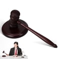 thumbnail image 1 of Miangastore 1 Set Traditional Design Legal Hammer With Audible Sound Function For Meetings And Ceremonies, 1 of 9