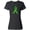 AB-Black, variant on Inktastic Mental Health Awareness Ribbon with Green Hearts Women's T-Shirt