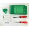 Replacement Housing for Nintendo DS Lite Glass Lens Shell Jungle Clear Green