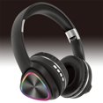 thumbnail image 4 of Christmas Gifts Liweisiy Headphones Wireless Bluetooth Headset Subwoofer Bluetooth Mobile Computer Game Sports Game Headphones With Led Lights D3998 Black Free Size, 4 of 8