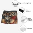 thumbnail image 3 of Balery American Flag Deer Art Calzoncillos bóxer para hombre, ropa interior de algodón suave y transpirable con cinturilla de nailon-Small, 3 of 5