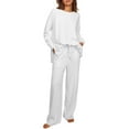 thumbnail image 2 of Bovxnpu Two Piece Sets for Women Fall Outfits, Women's Oversized Lounge Set Pullover Top Wide Leg Pants Lounge Matching Sets Sweatsuit Tracksuit, 2 of 6