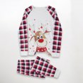 thumbnail image 2 of Conjunto de pijama familiar de 2 piezas Conjunto de ropa de dormir de cintura elástica con estampado de alces de ajuste holgado FLhrweasw  Para estrenar, 2 of 9
