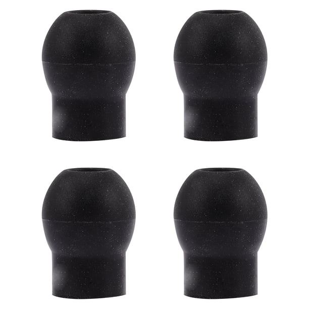 4 piezas de repuesto para olivas de estetoscopio, tapones para los oídos, repuesto para auriculares, funda para auriculares, color negro