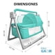 thumbnail image 3 of Cuna Gaon Cama Mecedora Para Bebé Columpio Electrico Colecho Menta A4, 3 of 8