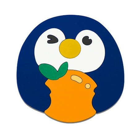 

Wanwan 2Pcs Placemat Heat Insulation Reliable Silicone Comfortable Touch Cartoon Table Mat Household Supplies