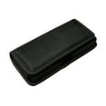 thumbnail image 4 of For Apple iPhone 16 Pro Max (6.9") Pouch Case Universal Horizontal Canvas with Credit Card ID Slot and Belt Clip Loop Holster Cell Phone Holder Cover - Black, 4 of 9