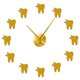 thumbnail image 1 of Reloj de pared silencioso Reloj de pared acrílico sin marco DIY Diente de diseño moderno Reloj de pared de gran tamaño, 1 of 3