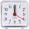 thumbnail image 1 of wonima44 Mini Square Quartz Beep Alarm Clock Plastic Desk Table Travel Trip Portable Alarm Clock, 1 of 1