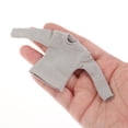 thumbnail image 6 of 1/12 Scale Men Figure Long Sleeve T Shirt Clothing, Miniature Doll Clothes for 6 inch Figure Light Gray, 6 of 8