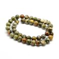 thumbnail image 2 of Natural Rhyolite Jasper Bead Strands Round 10mm Hole: 1mm 38pcs/strand 15 inch, 2 of 3