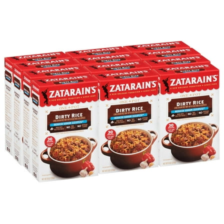 Zatarain's Reduced Sodium Dirty Rice, 8 KKS1 oz (Pack of 12)
