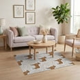thumbnail image 3 of ODIKA Cow Hide Print Rustic Country Style Textured Surface Floor Covering for Playroom, Bedroom, Reading Nook, Pet Friendly & Kids Safe Play, 3 of 7