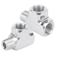 thumbnail image 1 of Oil Water Sensor Pressure Gauge And Adapter T Type Tee Pipe Fitting 1/8 Tee 3 Way, 1 of 3