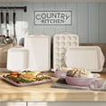 thumbnail image 6 of Country Kitchen Bakeware Set, 22-Piece Nonstick Stackable Baking Sheets with Silicone Handles, Pink, 6 of 7