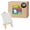 White Canvas/Natural Easel, variant on Creative Mark Ultra Mini Black Stretched Canvas & Black Wood Easel for SmAll Paintings - 3x3 inch [20 pack] Perfect to Paint or Displaying SmAll-scale Arts and Crafts