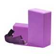 thumbnail image 1 of High Density EVA Yoga Blocks Set of 2 with Stretch Strap, Foam Fitness Bricks, Non-Slip Exercise Support for Yoga, Pilates, Home Training, 1 of 3