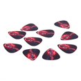 thumbnail image 3 of 10 Uds. De púas de guitarra de celuloide, púas de 0,71mm, calidad de diseño de guitarra de llama fresca perfke Púas de guitarra Púas Diseño de llama 10 piezas 0, 3 of 5