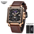 thumbnail image 2 of ZUNPAI Mens Watch Sports Multifunction Chronograph Quartz Analog Wristwatch for Men Stainless Steel Fashion Rubber Strap Watches, 2 of 7