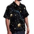 thumbnail image 2 of Virgo Constellation Men's Short Sleeve Shirts, Casual, Printed, Button Down, Beach Shirt - Spread Collar Tops for Summer Beach Fun, 2 of 6