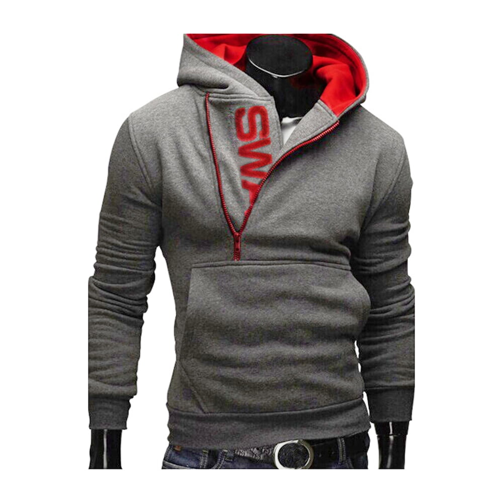 Men Hooded Pullover Sweatshirt Slim Hoodies Tops Warm Sports Casual Fall 5XL 
