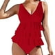 thumbnail image 5 of Conjunto de Bikini de Cintura Alta para las Mujeres Traje de Baño de Eslinga de Control Del Estómago, Corbata de Espalda Crisscross, 5 of 6