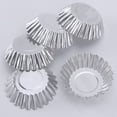 thumbnail image 3 of Pack of 10 Small Tarts Tray Eggs Tarts Molds Nonstick Small Molds Set Aluminum Texture Pastries Molds for Kitchen Baking, 3 of 10