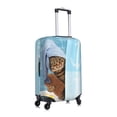 thumbnail image 3 of Haiem Funny Cat Taking a Bath Luggage Cover Printed Suitcase Covers for Luggage Elastic Washable Suitcase Protector Fits 18-32 Inch Luggage-Medium, 3 of 9