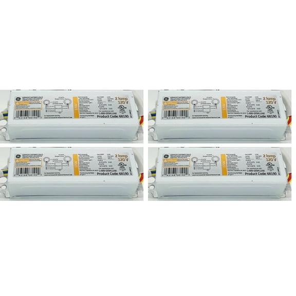 (case of 4) GE LIGHTING Magnetic Ballast LFL Lamps,108 to 305V GEM1FC16T9RS120 #68190