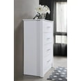 thumbnail image 3 of Hodedah 4-Drawer Chest in White, 3 of 3