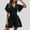 Black, variant on Stylish Women's Summer Jumpsuit Casual Wide Leg Romper with Flutter Sleeves for Daily Outings and Parties Comfortable Fashion Choice
