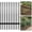 Black-6ft, variant on 8 Pack 5ft Metal U Post Fence Poles - Step-in No Dig Stakes for Garden Yard